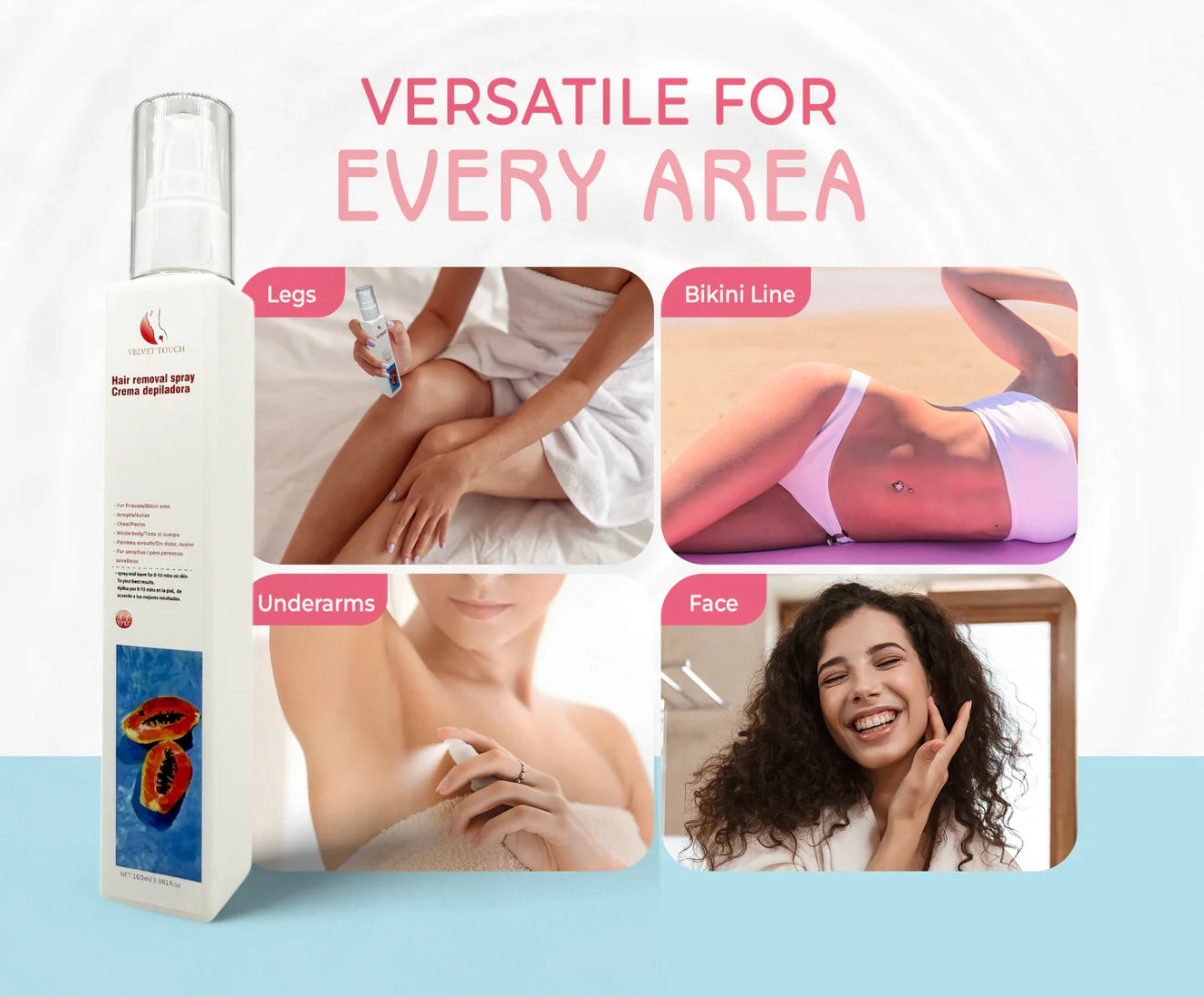Velvet Touch Hair Removal - Depilador - Papaya Scent