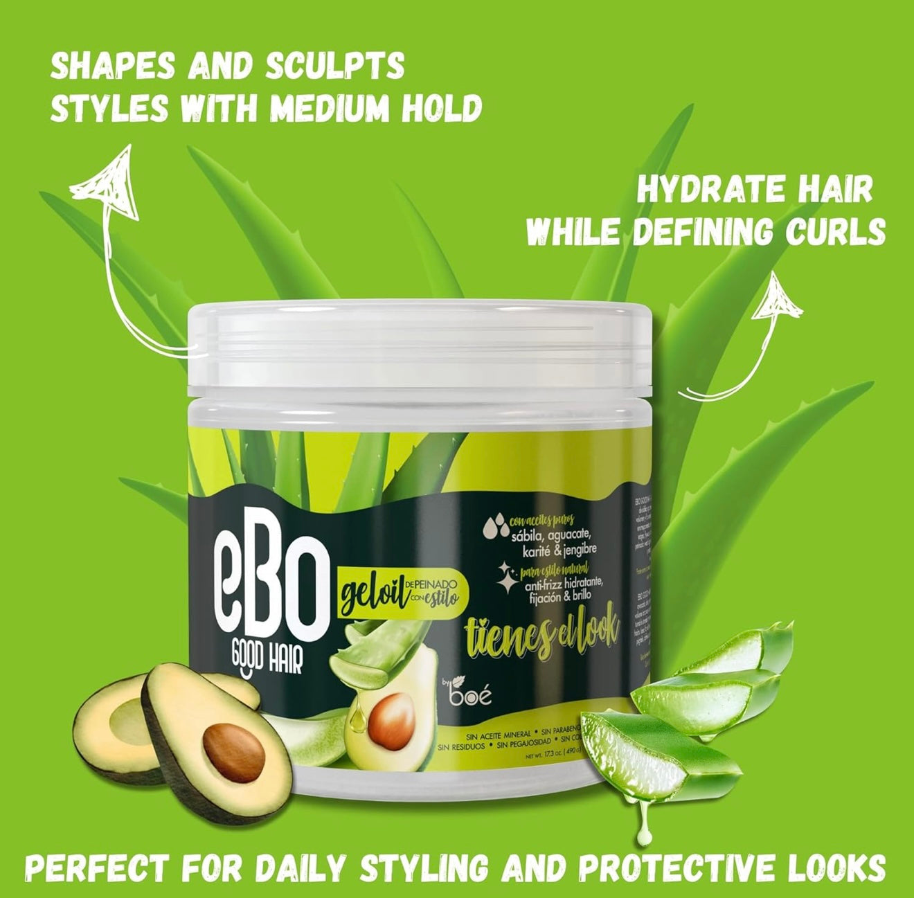 Ebo Good Hair Gel Oil -Aguacate